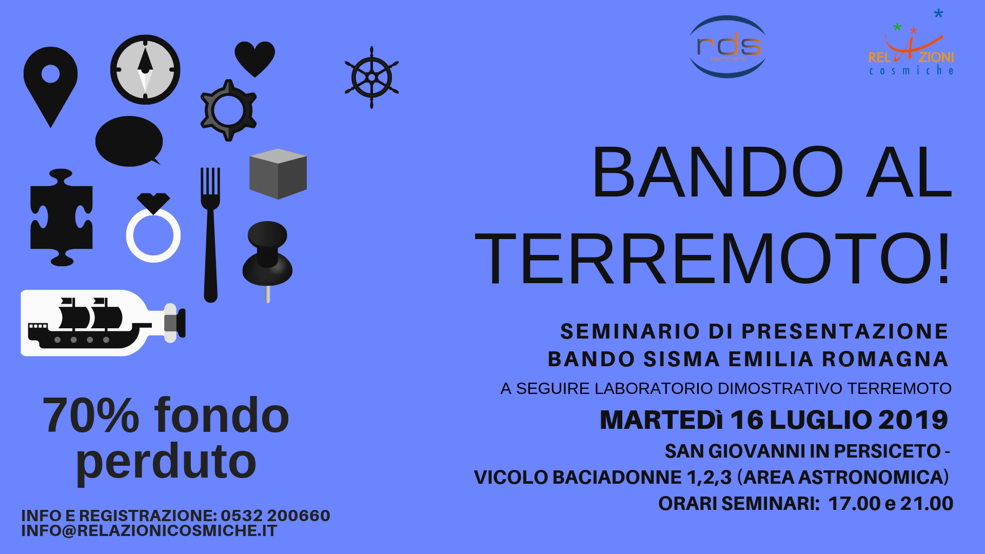 BANDO AL TERREMOTO! – S.GIOVANNI IN PERSICETO (BO)